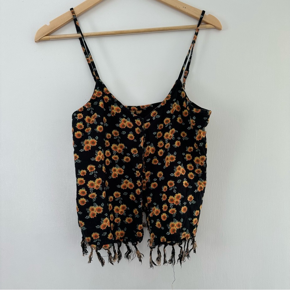 eyelet sunflower tank